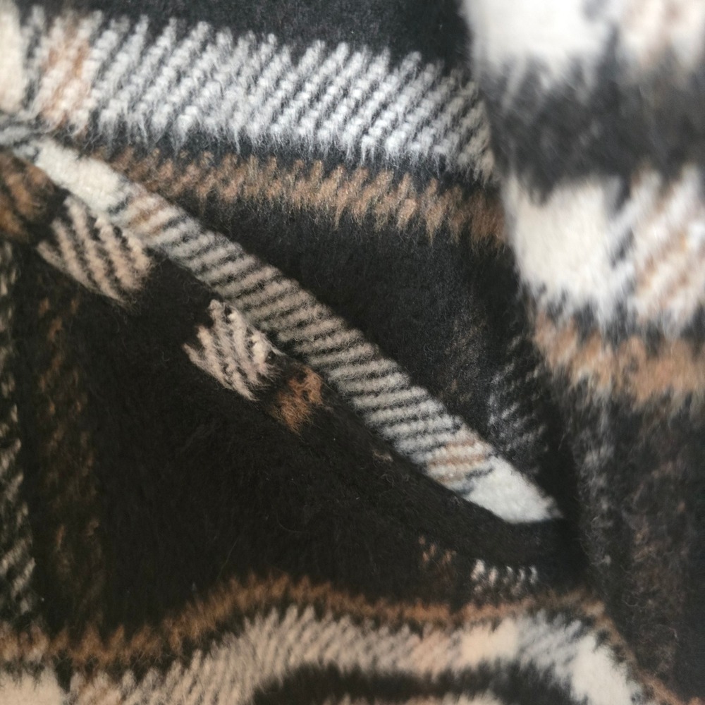 Steve Madden Plaid Shacket Womens Large Heavy Flannel Lined Jacket Oversized - Picture 11 of 11